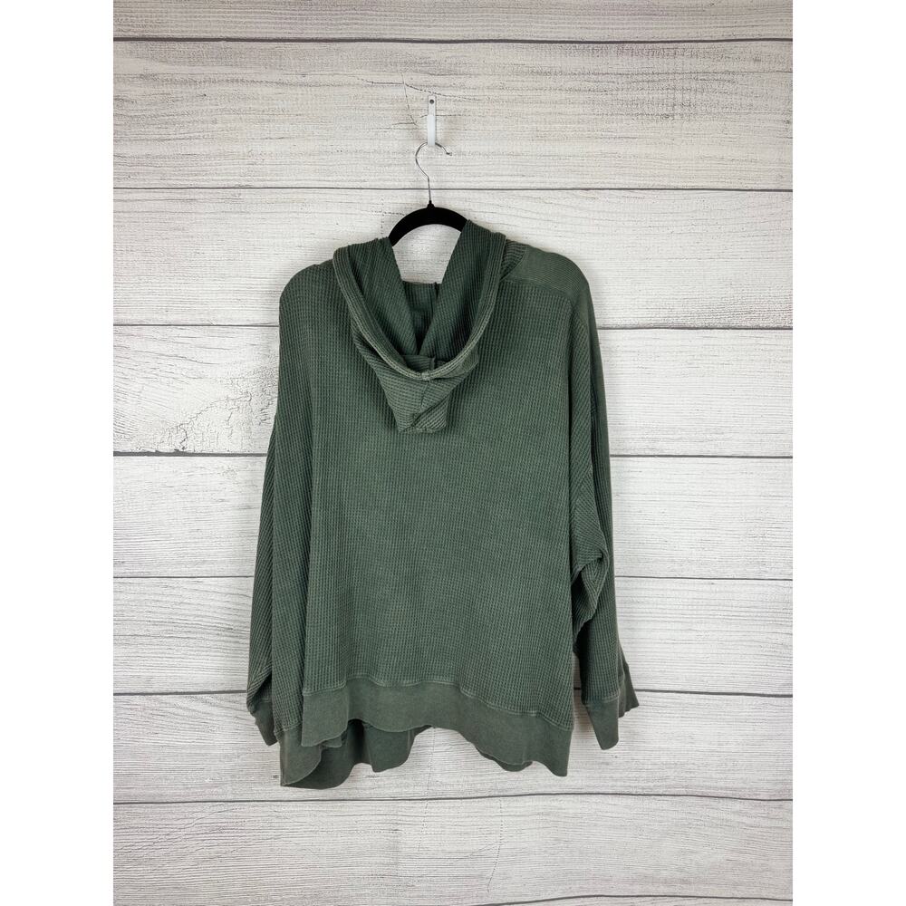Terra & Sky Plus Size Green Washed Waffle Knit Matching Lounge Set Size 3X/4X - Picture 9 of 15
